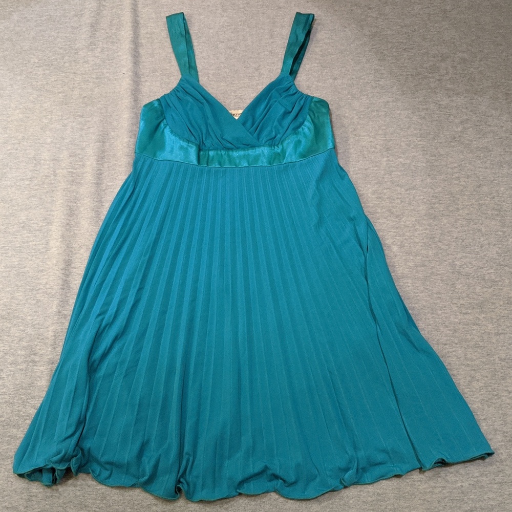 Turquoise Empire Waist Dress